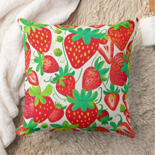 Coussin Motif de fraises