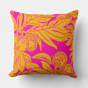 Coussin Motif de fruit à pain dans une palette de couleurs