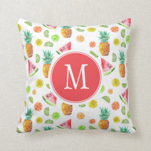 Coussin Motif de fruit glacé d'aquarelle