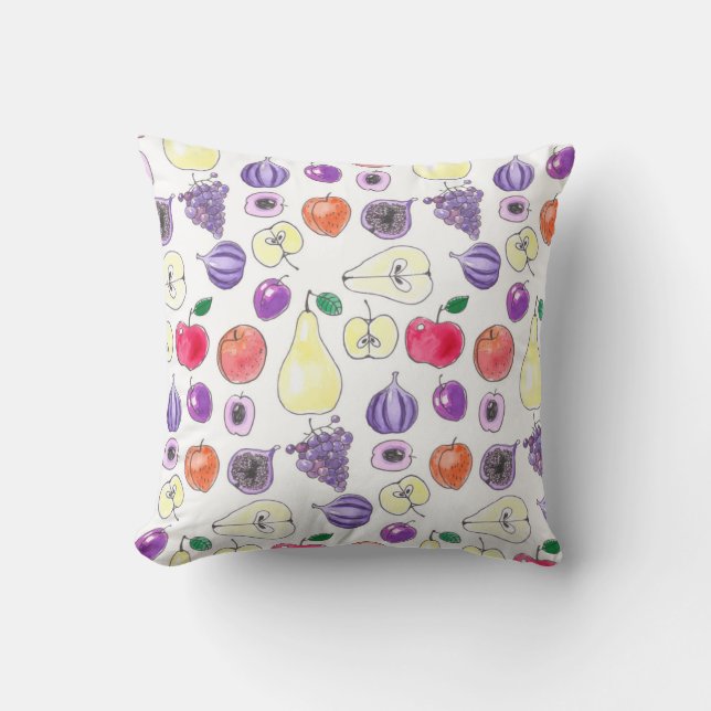 Coussin Motif de fruits (Recto)