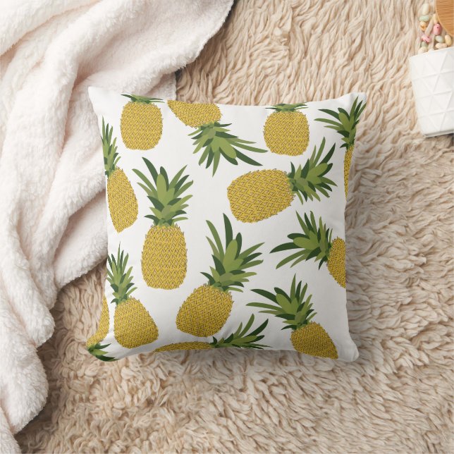 Coussin Motif de fruits tropicaux à l'ananas (Couverture)
