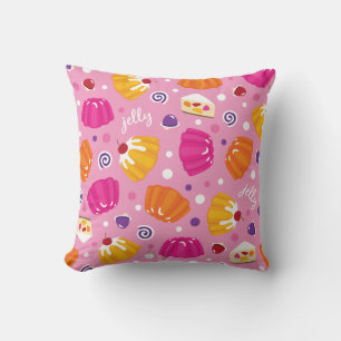 Coussin Motif de gelée sucrée