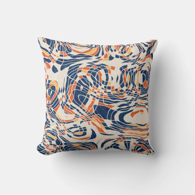 Coussin Motif de géo abstrait sans couture. Haute qualité  (Recto)