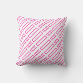 Coussin Motif de Geo rose violet