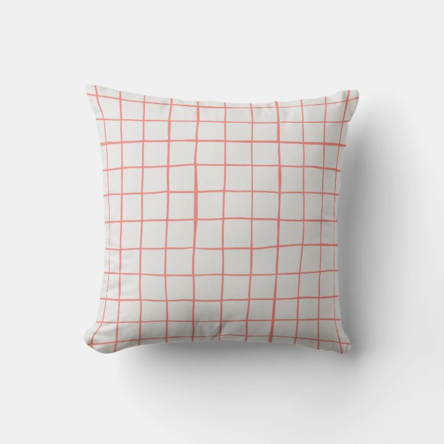 Coussin Motif de grille à main (Recto)
