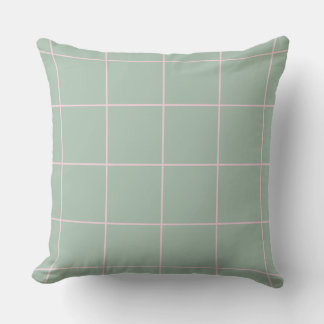 Coussin Motif de grille de couleur minimale à carreaux