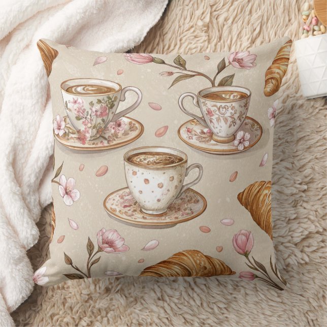 Coussin Motif de housse de café Fleur de Cerisier (9) (Couverture)