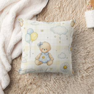 Coussin Motif de jardin de marguerites Teddy Bear (15)
