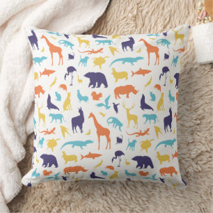 Coussin Motif de jolis animaux sauvages