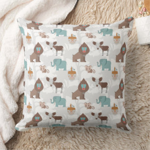 Coussin Motif de jolis animaux sauvages