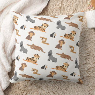 Coussin Motif de jolis animaux sauvages