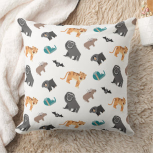Coussin Motif de jolis animaux sauvages