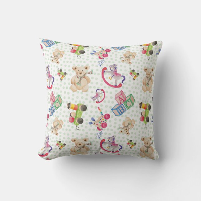 Coussin Motif de jouets pour enfants (Recto)
