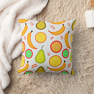 Coussin Motif de kaléidoscope à fruité vive
