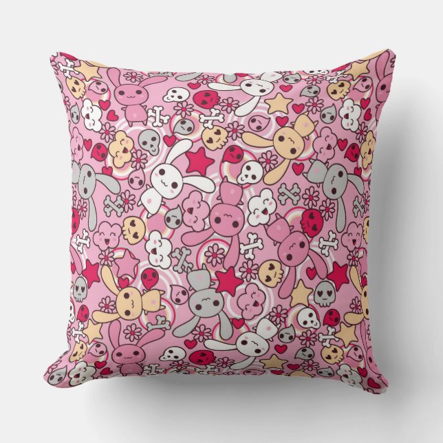 Coussin Motif de Kawaii (Recto)