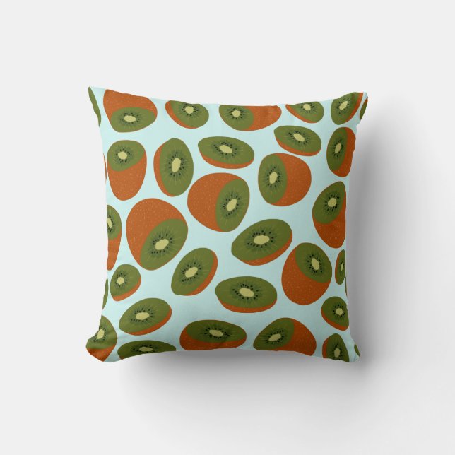 Coussin Motif de Kiwifruit (Recto)