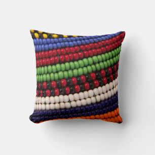 Coussin Motif de la bande de Massai