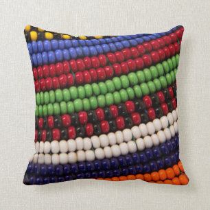 Coussin Motif de la bande de Massai