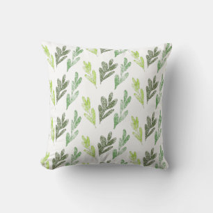 Coussin Motif de la feuille verte