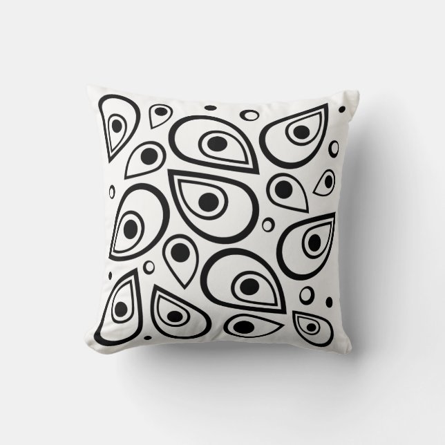Coussin Motif de la goutte d'eau - Style doux avec (Recto)