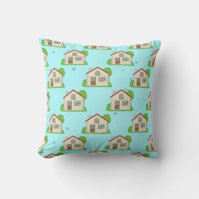 Coussin Motif de la maison (Recto)