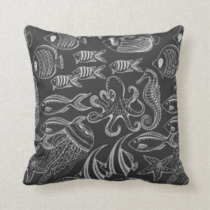 Coussin Motif de la Mer Noire