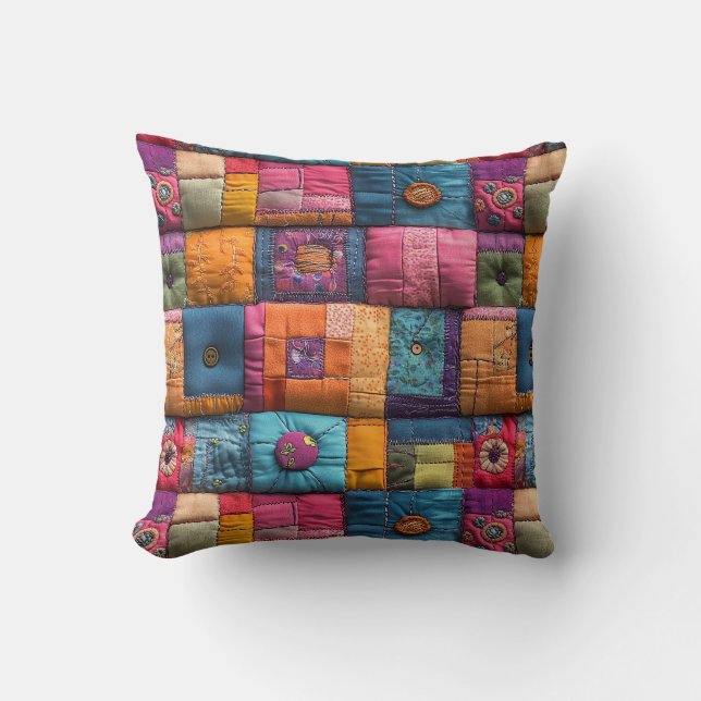 Coussin Motif de la surface de la surface de matchs en Whi (Recto)