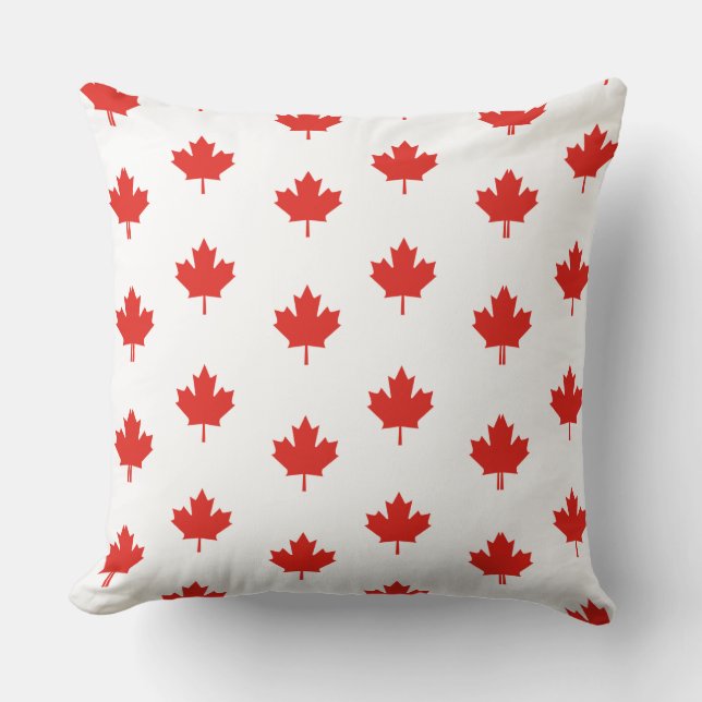 Coussin Motif de l'emblème Feuille d'érable Canada-24105 (Recto)