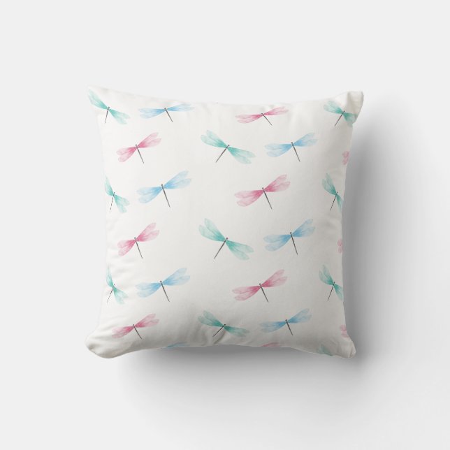 Coussin Motif de libellules (Recto)