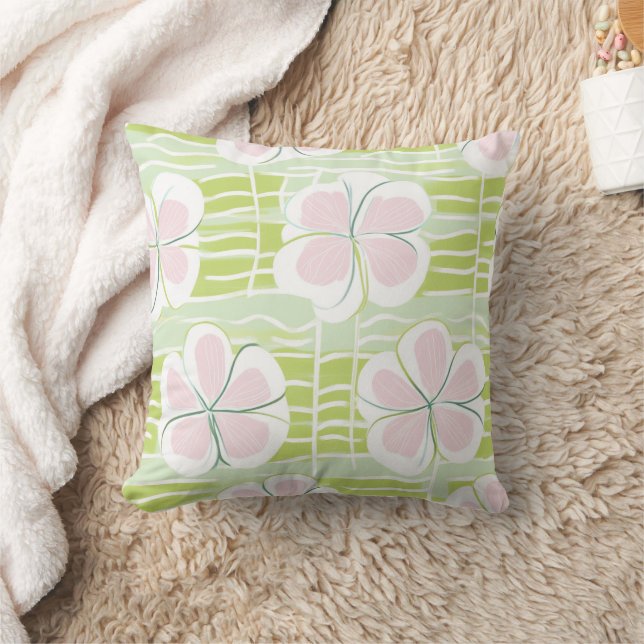 Coussin Motif de ligne florale abstrait moderne (9) (Couverture)