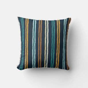 Coussin Motif de lignes verticales abstraites