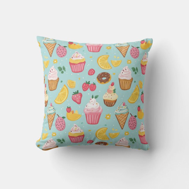 Coussin Motif de l'illustration de produits alimentaires a (Recto)