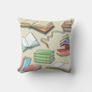 Coussin Motif de livre