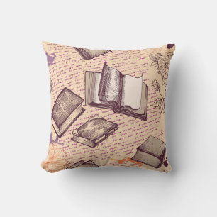 Coussin Motif de livre