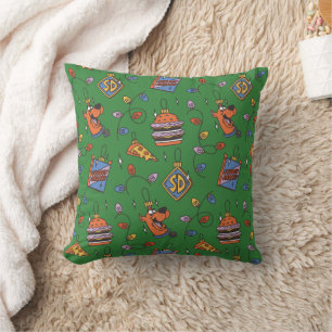 Coussin Motif de lumières de snack de vacances de Scooby-D