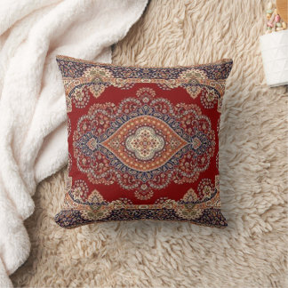 Coussin Motif de mandala ornemental de style persan vintag