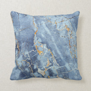 Coussin Motif de marbre à la mode moderne dans le gris