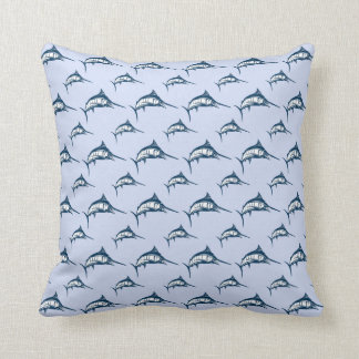 Coussin Motif de Marlin bleu