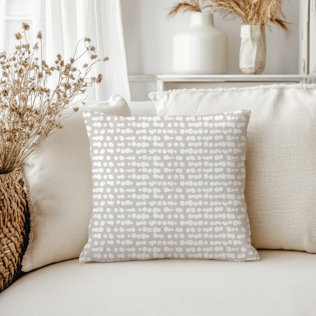 Coussin Motif de marquage de points organiques (Créateur téléchargé)