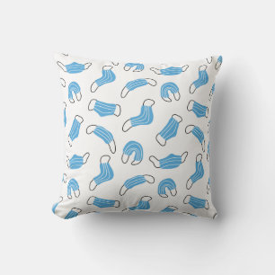 Coussin motif de masque Médicale