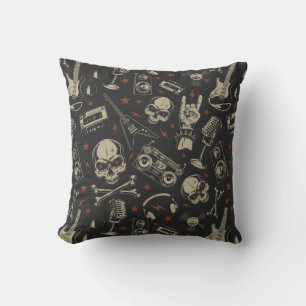 Coussin Motif de musique rock