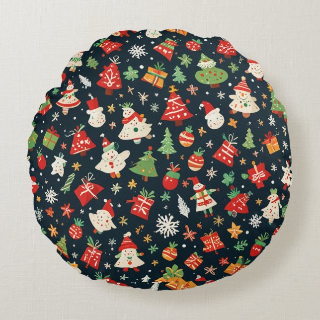 coussin motif de noël (Devant)