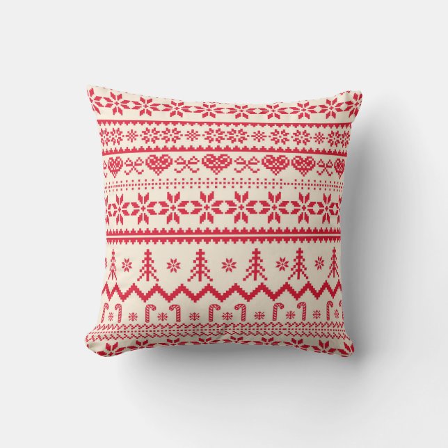 Coussin Motif de Noël confit lancer l'oreiller (Recto)