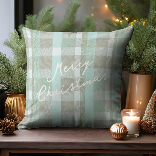 Coussin Motif de Noël côtier #2 ID1009 (Créateur téléchargé)