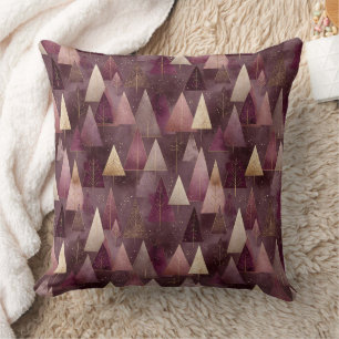 Coussin Motif de Noël Forêt d'Hiver Élégant (4)