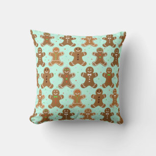 Coussin Motif de Noël Hommes Gingerbread