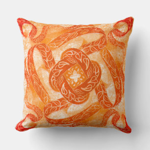 Coussin Motif de nœud en spirale caressé par le soleil