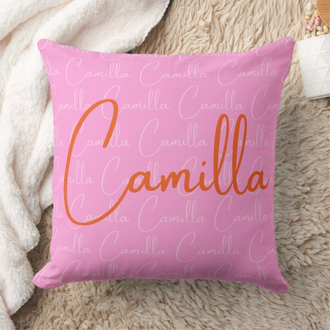 Coussin Motif de nom répétitif Camilla  (Couverture)