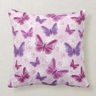 Coussin motif de papillon