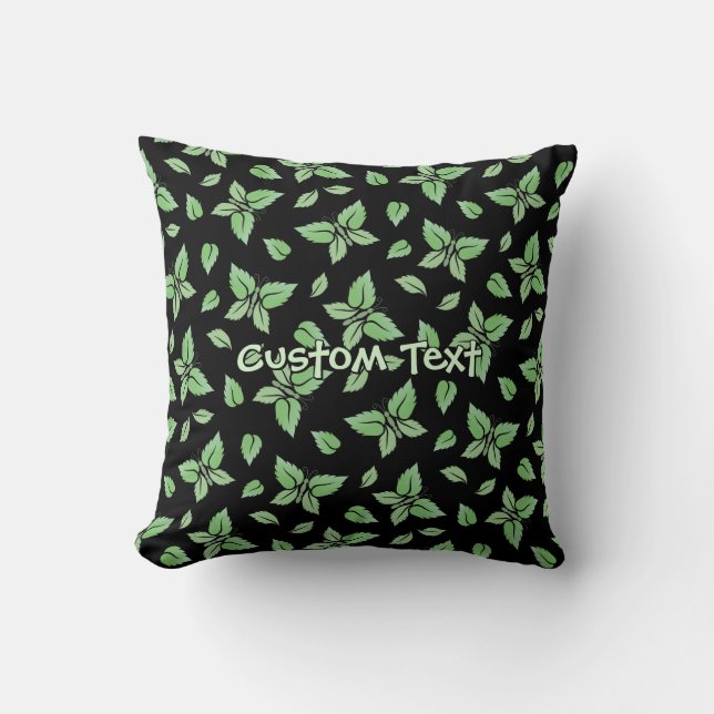 Coussin Motif de papillon de monnaie (Recto)